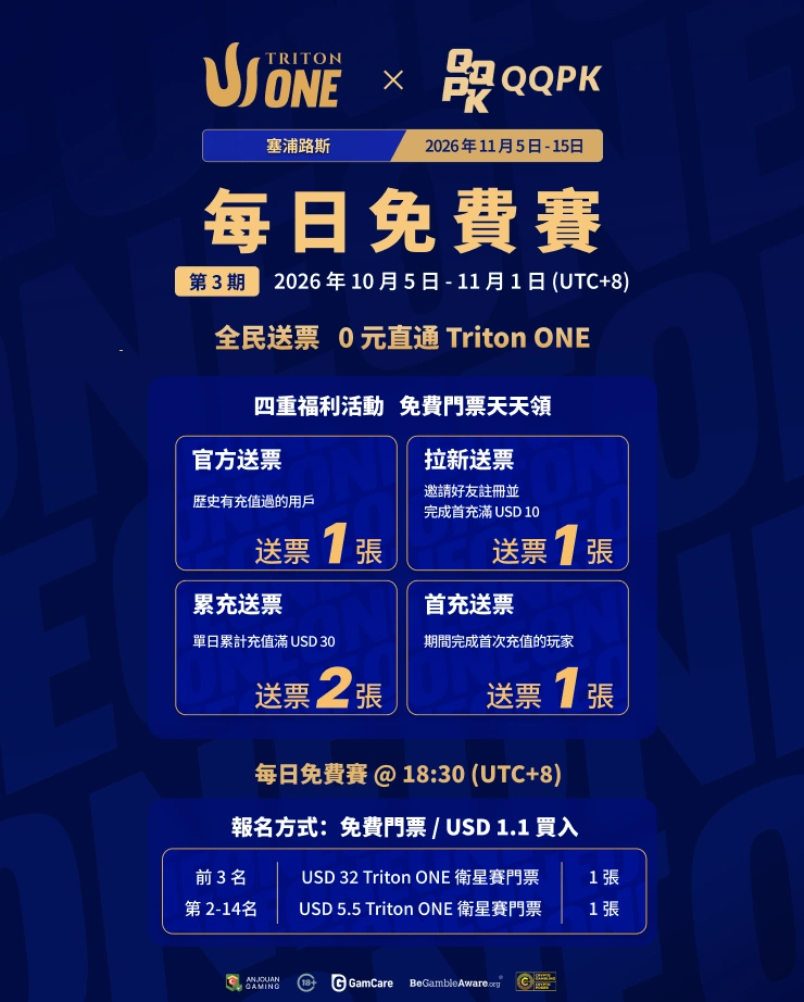 标题:USD 5.5 Triton ONE 衛星賽門票