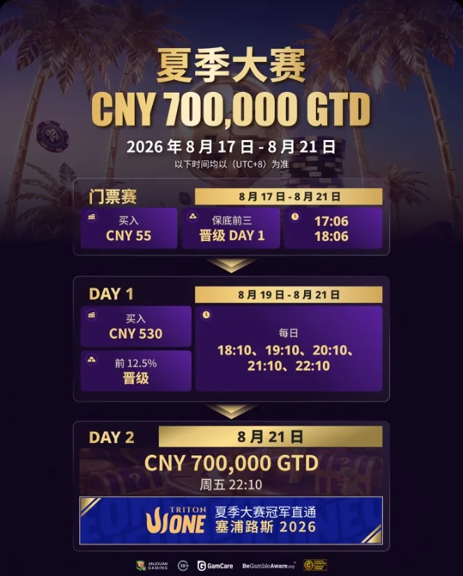 夏季大賽 CNY 700,000 GTD